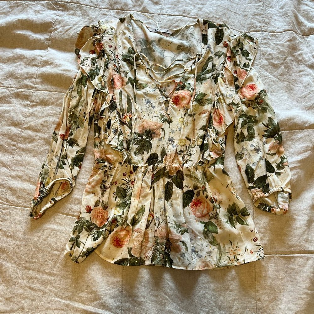 flower print blouse